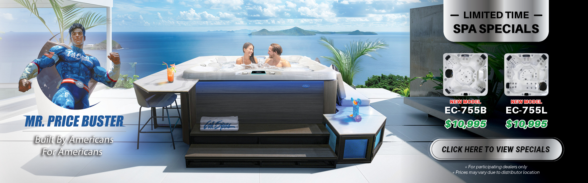 Calspas hot tub being used in a family setting - Laval